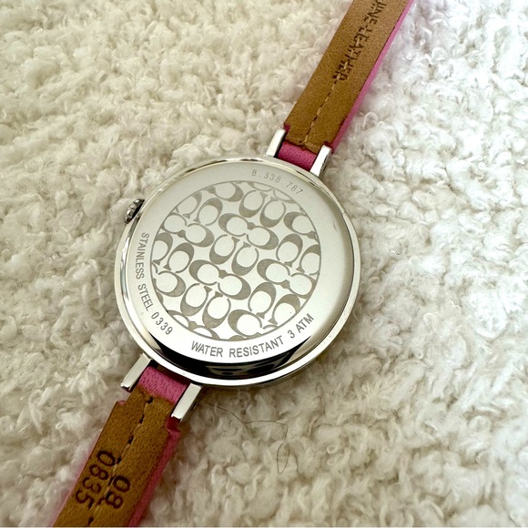 VINTAGE COACH LADIES WATCH PINK TONE EST.1941 SWISS QUARTZ - Picture 10 of 11